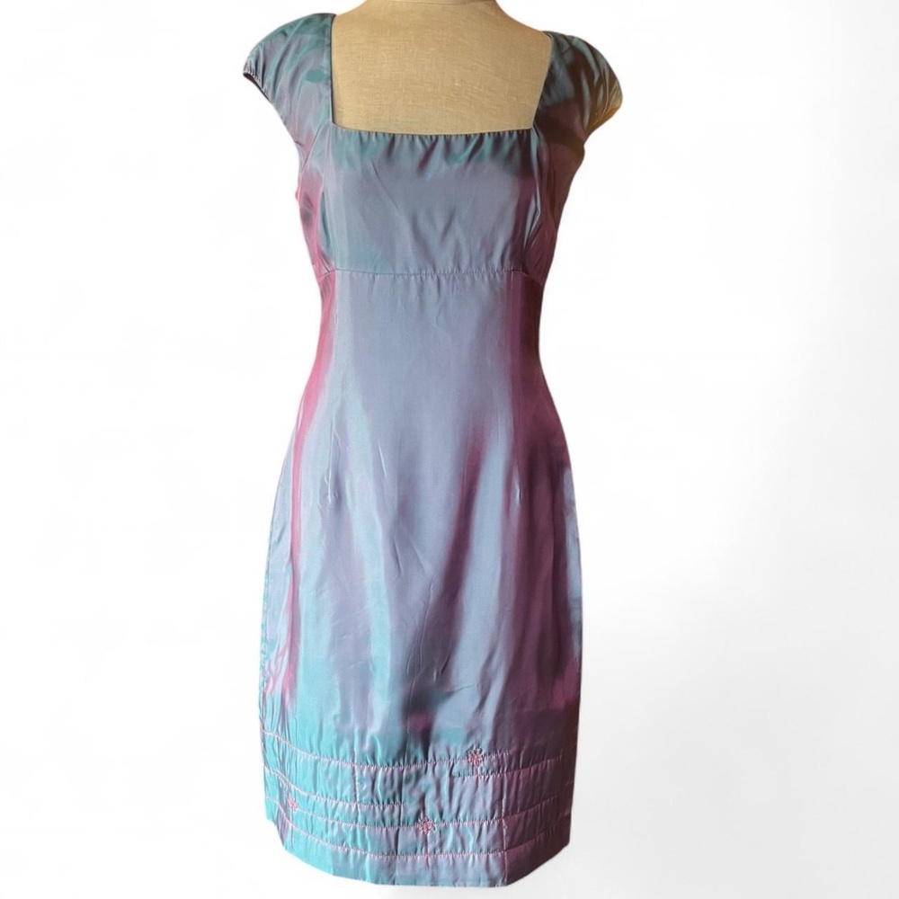90s coquette pastel iridescent dress